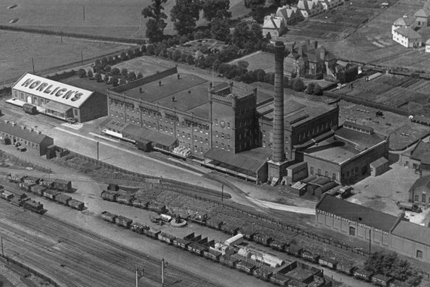 Horlicks工場の航空写真、英国のスラウ、1910年頃